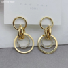 Picture of 20K Gold Plated Earrings with Swarovski Crystals, Silver Pin