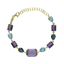 Picture of VICTORIA CRUZ Balance gold-plated Tanzanite crystals bracelet