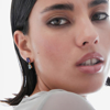 Picture of VICTORIA CRUZ Balance gold-plated Tanzanite youandme shape earrings