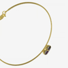 Picture of VICTORIA CRUZ Serenity gold-plated Tanzanite crystals rigid bracelet