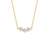 Picture of VICTORIA CRUZ Caterina Necklace Crystal - Gold