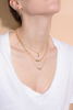 Picture of VICTORIA CRUZ Caterina Necklace Crystal - Gold