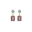 სურათი VICTORIA CRUZ Sabina double light amethyst earrings in gold plated