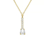 Picture of VICTORIA CRUZ Eunoia crystals necklace in gold