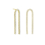 Picture of VICTORIA CRUZ Eunoia zircons arc earrings in gold