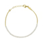 Picture of VICTORIA CRUZ Gold-plated purpose  mini crystal zirconia bracelet