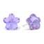სურათი Silver 925 Earrings, Swarovski Flower Shape, Light Violet