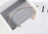 Picture of Brass Bangle with Zirconia, Gold Plated