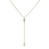 Picture of VICTORIA CRUZ Charlotte crystals necklace in gold