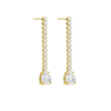 Picture of Sterling Silver Long earrings white crystal from Eunoia